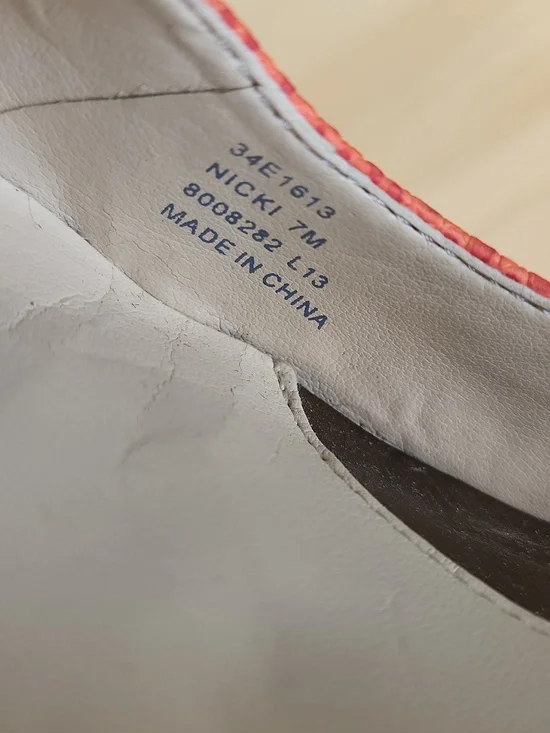 Calvin Klein Nicki Orange Kitten Heels 7 - Picture 8 of 16